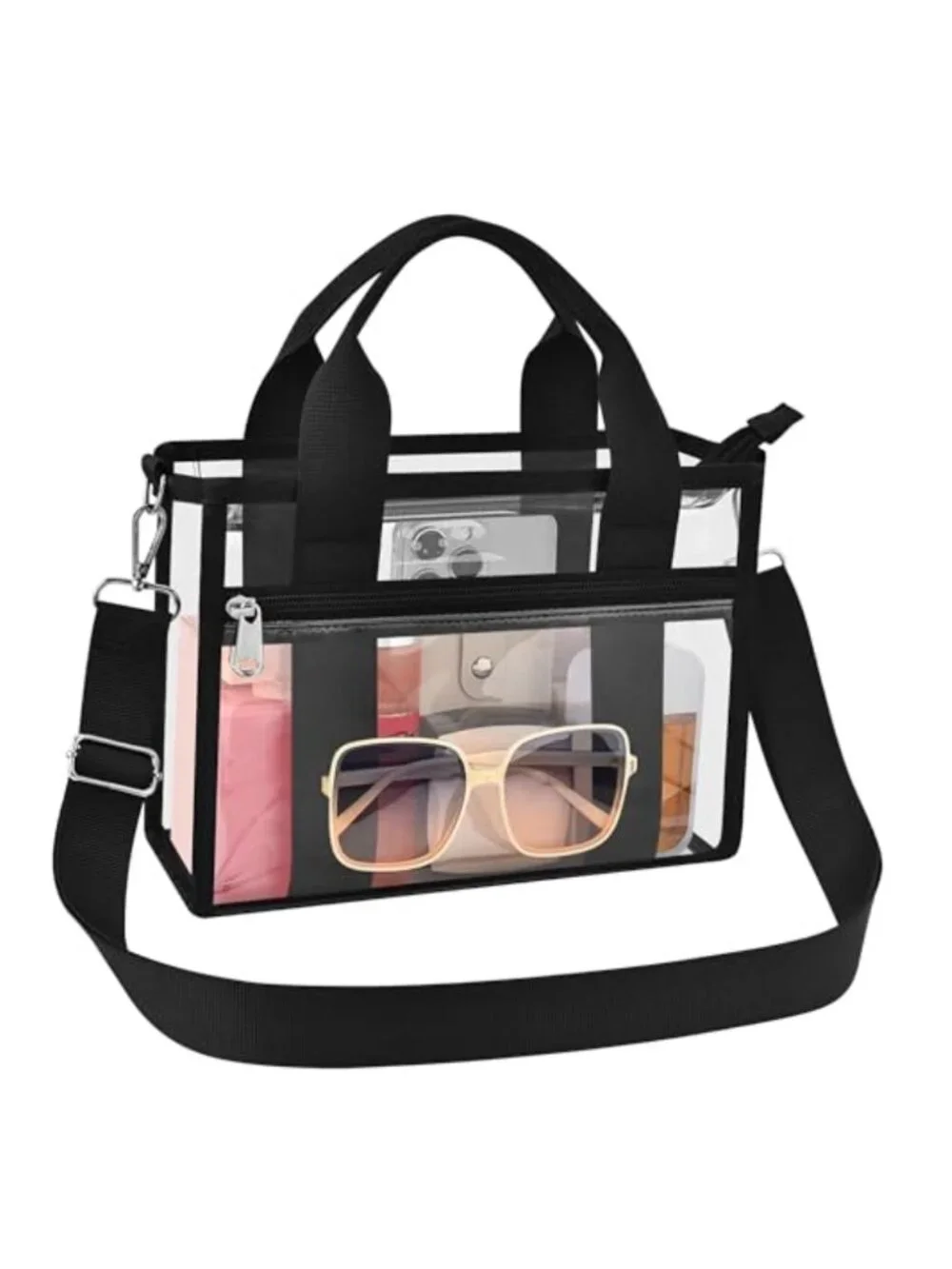 Clear Stadium Approved Tote Bag for Women Waterproof PVC Concert Purse